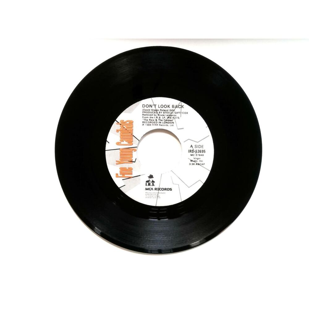 Fine Young Cannibals – Don't Look Back - 1989 Vinyl 7" Record Pop Rock IRS MCA